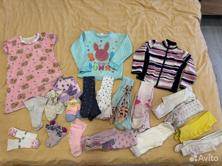Вещи на девочку 2-4 лет пакетом