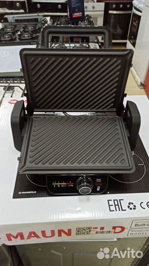 Гриль электрический maunfeld MGE2000BK