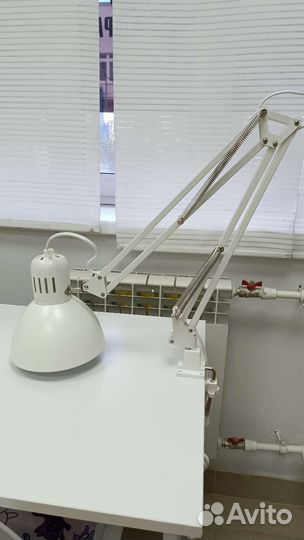 Лампа Терциал Икеа IKEA белая