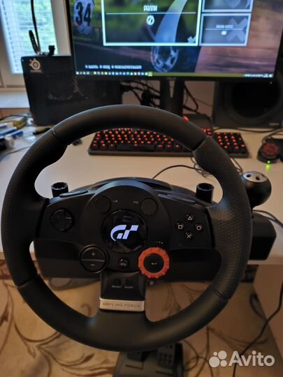 Игровой руль logitech driving force GT