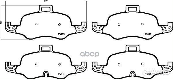 Колодки пер.audi TT 14 (торм.система teves) P