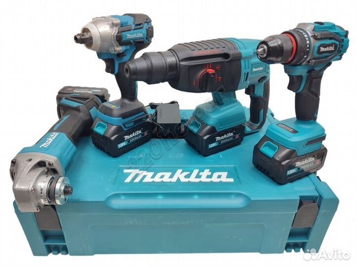 Набор бесщеточный Makita 4в1 / 4 батареи с