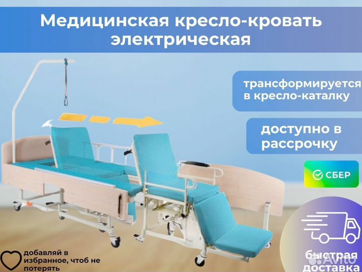 Кровать медицинская функциональная