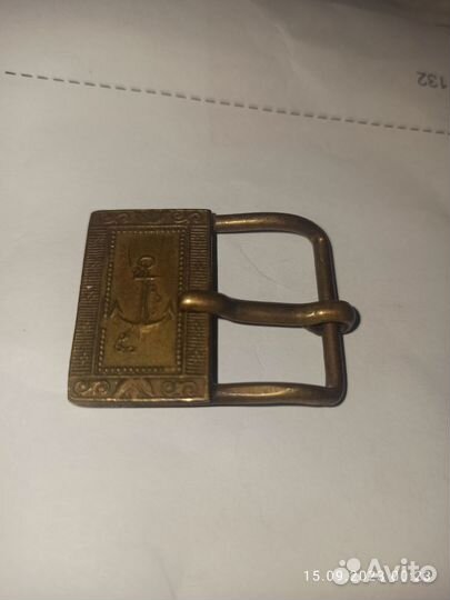 Пряжка морская старинная