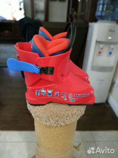 Горные лыжи Fisher детские 90,ботинки Salomon 17,0