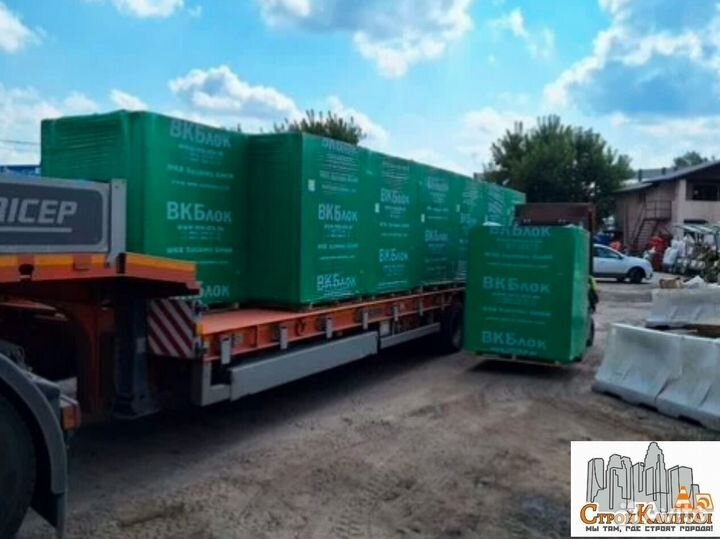 Газобетонные блоки (пеноблоки) вкблок D600, D400