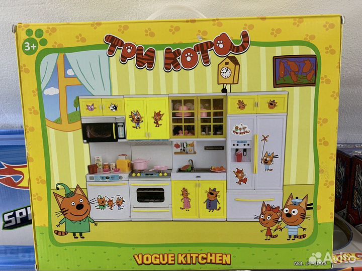 Детская кухня для кукол 3 кота
