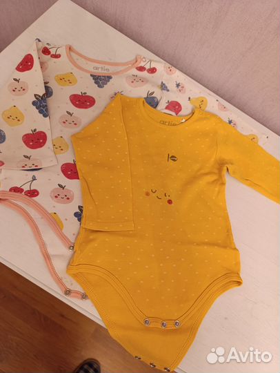 Боди для девочки 74-86 пакетом