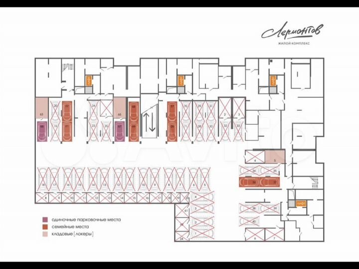 Машиноместо, 29 м²