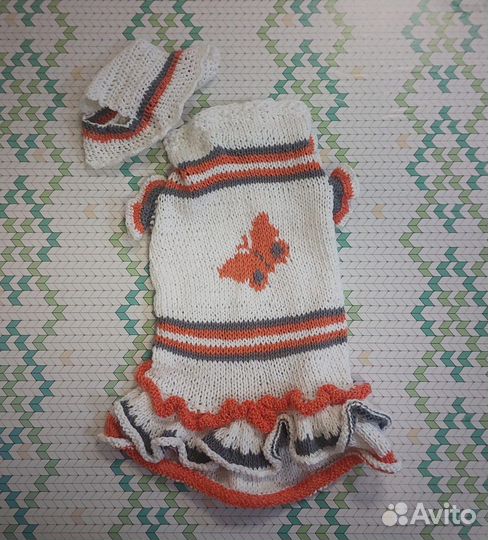 Платье и чепчик для вашей собачки