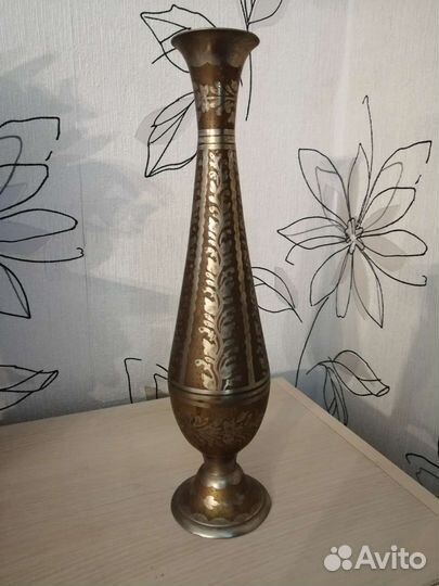 Ваза индия латунь