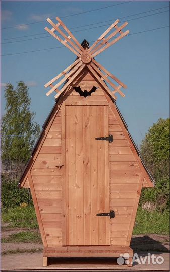 Дачный туалет деревянный К302