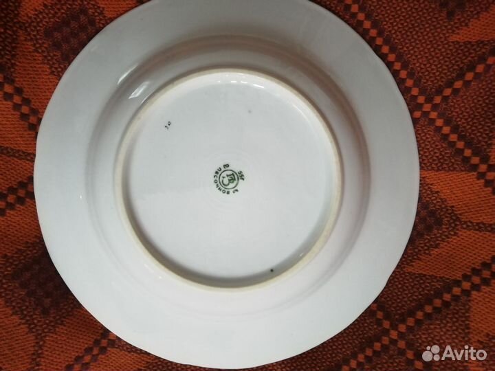 Тарелка с клеймом Песоченской ф-ки 1955г