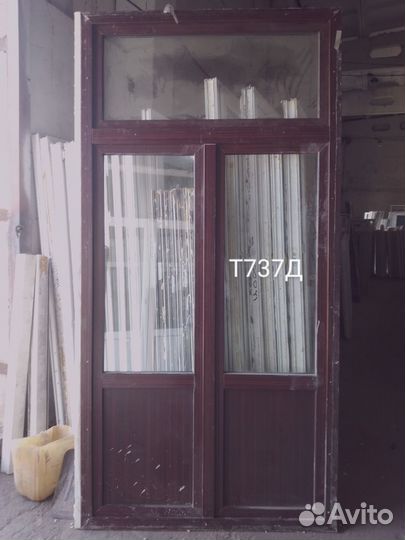 Дверь пластиковая штульповая Б/У 2760(в)х1390(ш)