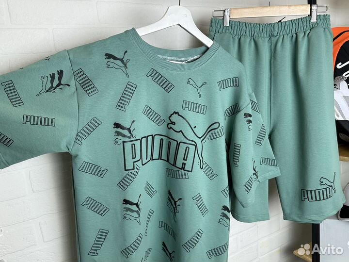 Костюм спортивный Puma (футболка + шорты) XL-4XL з