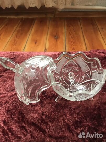 Ваза хрустальная