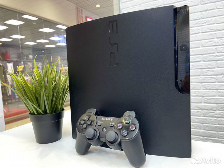 Sony PS3 Slim матовая + прошивка с играми