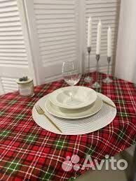 Скатерть новогодняя Шотландка