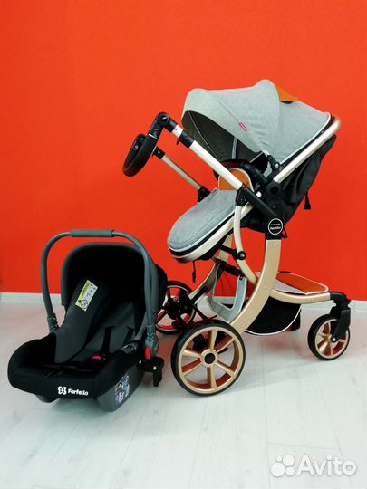 Коляска-трансформер 3 в 1 с автолюлькой