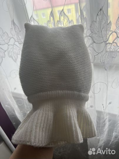 Шапка шлем для девочки