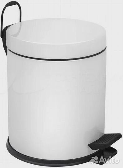 Мусорное ведро Berges Wasserhaus 122002 5 л, белое