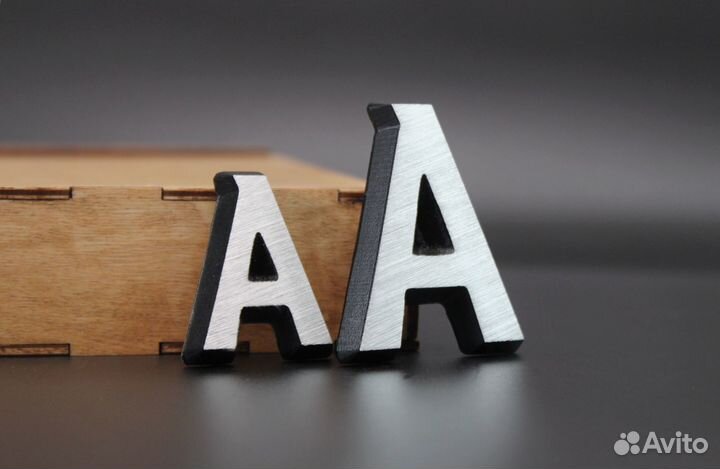 Литые буквы на памятник. Ритуальные таблички