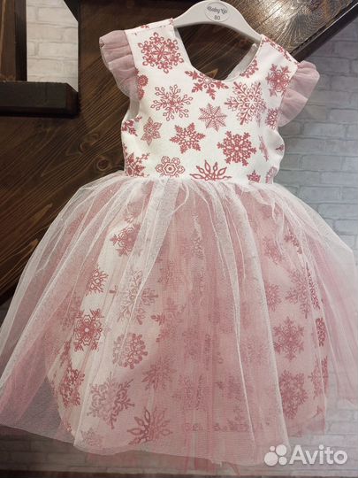 Платье снежинки