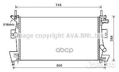 Радиатор ford focus/C-MAX 1.6 10- FD2475 Ava