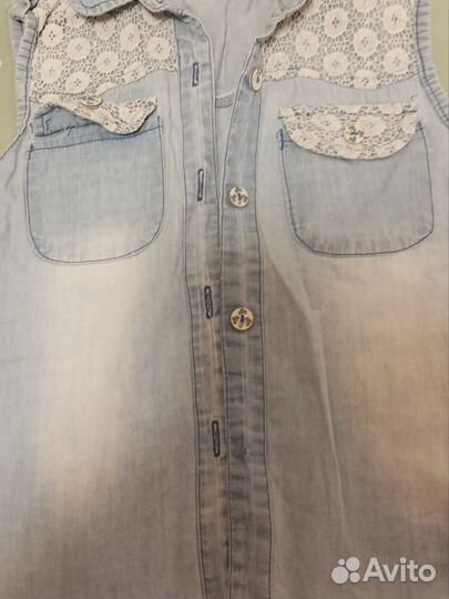 Джинсовая рубашка