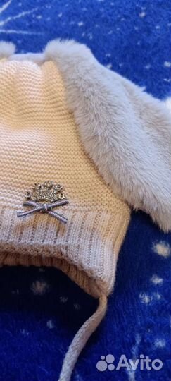 Шапка для новорожденной девочки