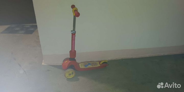 Самокат детский трехколесный бу