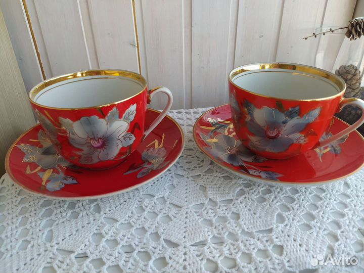 Чайная пара большая Мальва Барановка