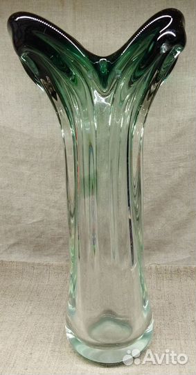 Ваза. Цветное Чешское стекло СССР