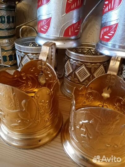 Советские алюминиевые подстаканники