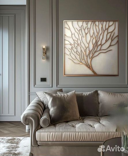Картина дерево. Картина аффирмация на деньги