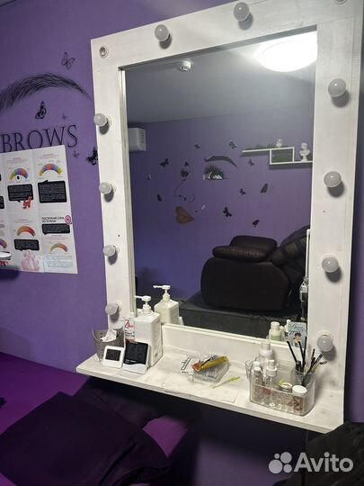 Зеркало с лампочками