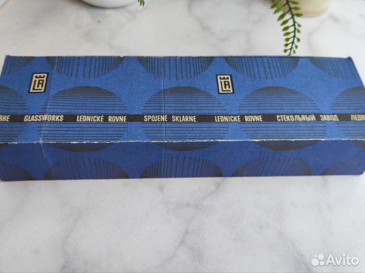 Стаканы и стопки из богемского стекла Чехословакия