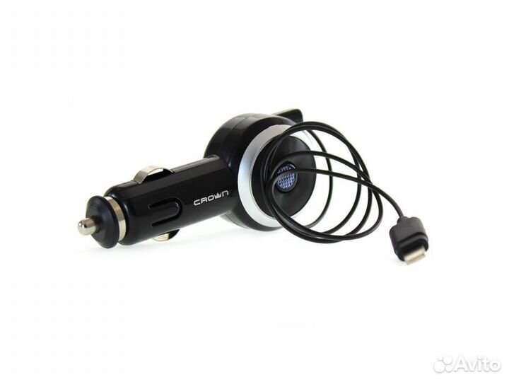 Автомобильное зарядное устройство crown для iPhone