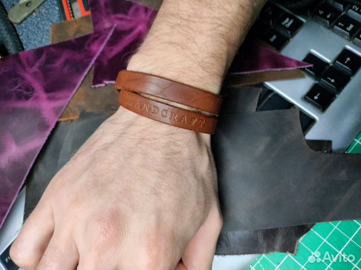 Браслет кожаный