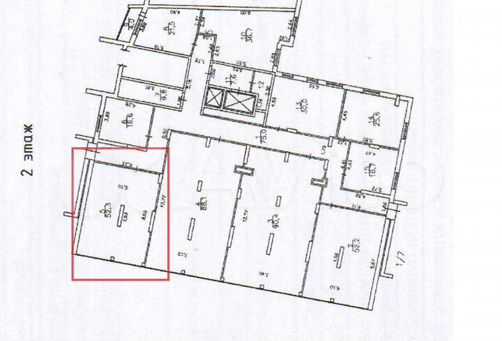 Свободного назначения, 52.3 м²