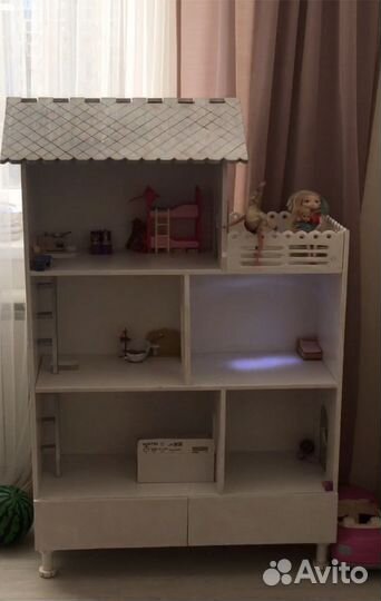 Домик кукольный для барби и лол