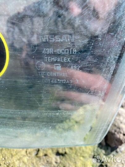 Стекло двери передней левой Nissan Almera
