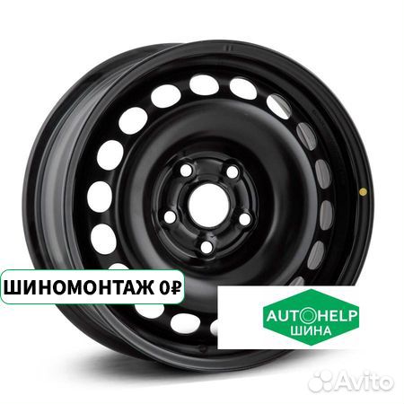 Alcar Stahlrad 7150 R15 5X114.3 ET50 D60.1 Black