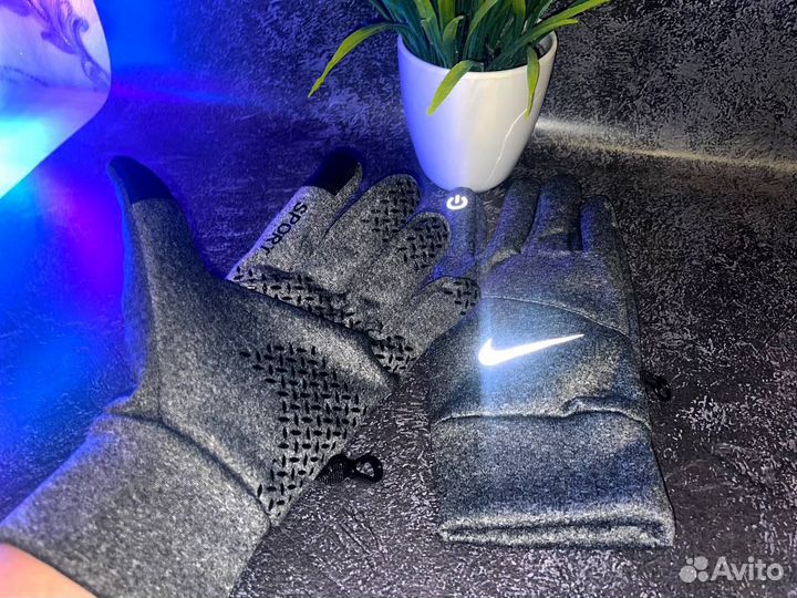 Перчатки Nike drill серые