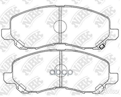 Колодки тормозные дисковые перед PN3469 NiBK
