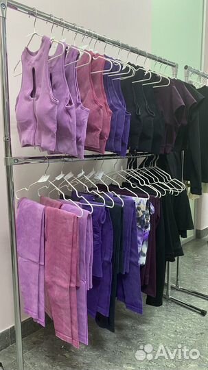 Лосины в рубчик с эффектом пуш-ап для спорта