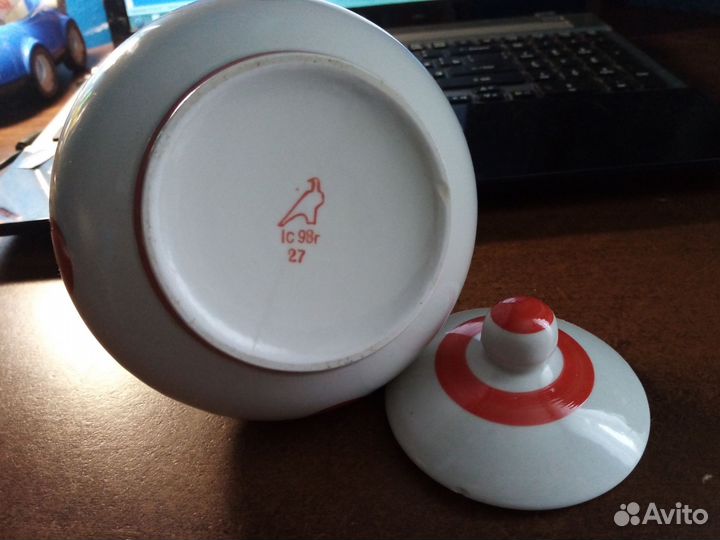 Сахарница фарфор СССР, Дулево