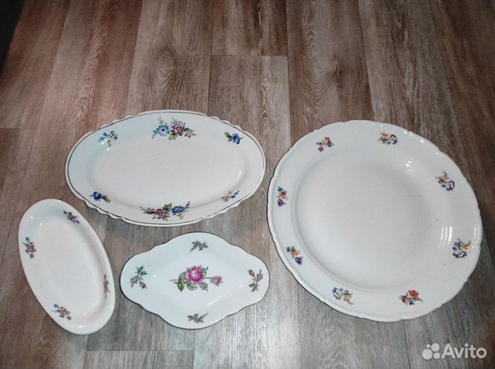 Тарелки редкие,селедочница Блюдо СССР