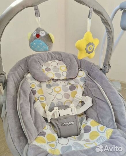 Детские электронные качели baby ton