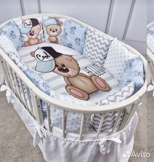 Бортики в кроватку новые